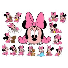 2653852 Baby Disney Minnie Mouse imagine comestibila din vafa 30x20cm